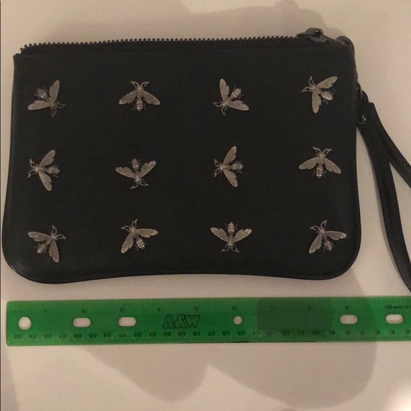 Black leather clutch - Picture 4 of 5